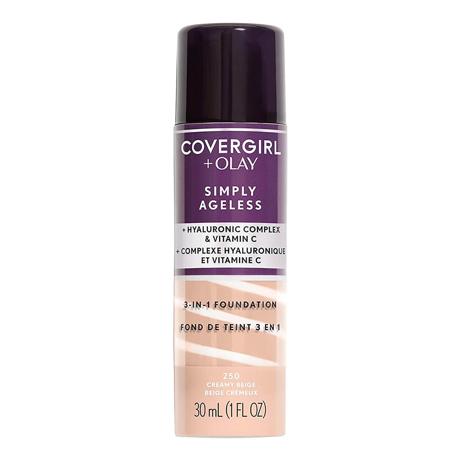 251106094623099_1 COVERGIRL+OLAY Simply Ageless 3-in-1 Liquid Foundation, Natural Beige - Image 1